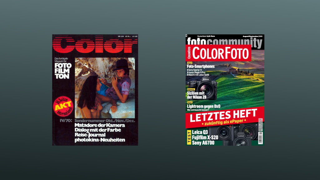 Eingestellt: Printausgabe »Colorfoto«