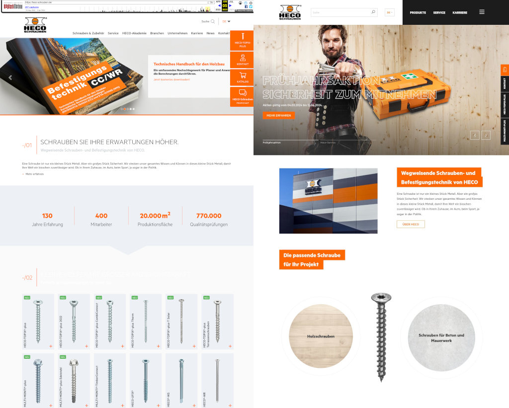 Heco optimiert seine Website