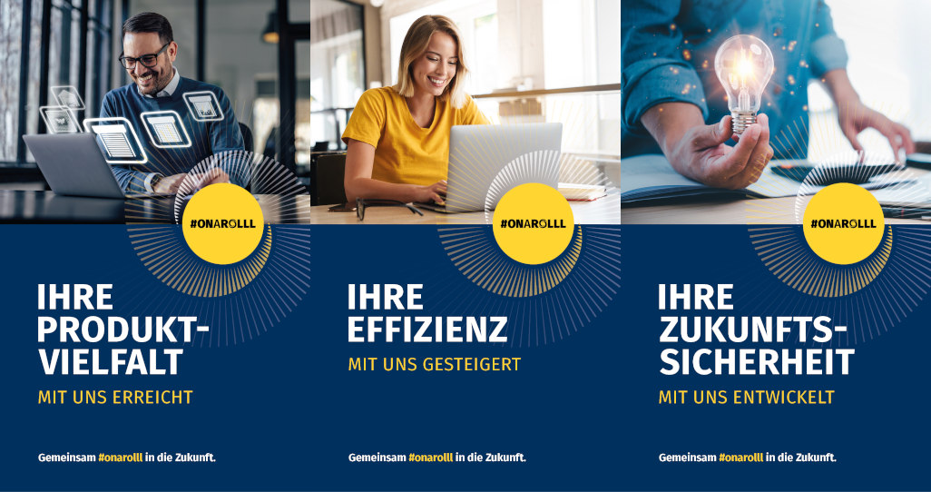 Motive aus der Kampagne, die den Kundennutzen vermitteln (Bilder: Alukon).