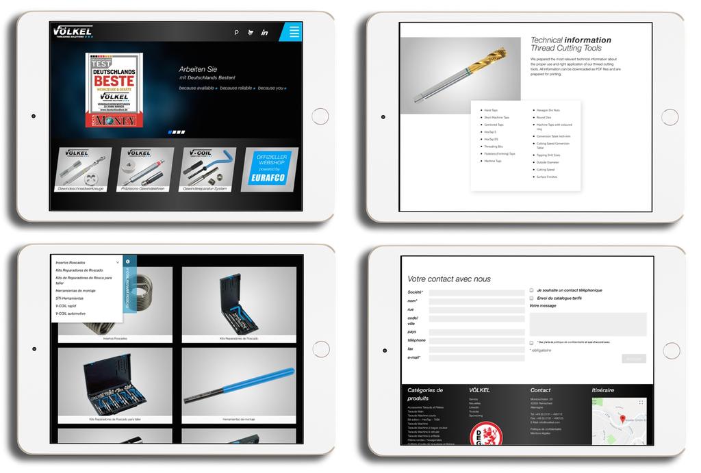 Gewindespezialist modernisiert seine Website