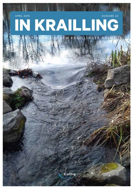 Gemeindeblatt »In Krailling«, Titelseite der 40. Ausgabe.