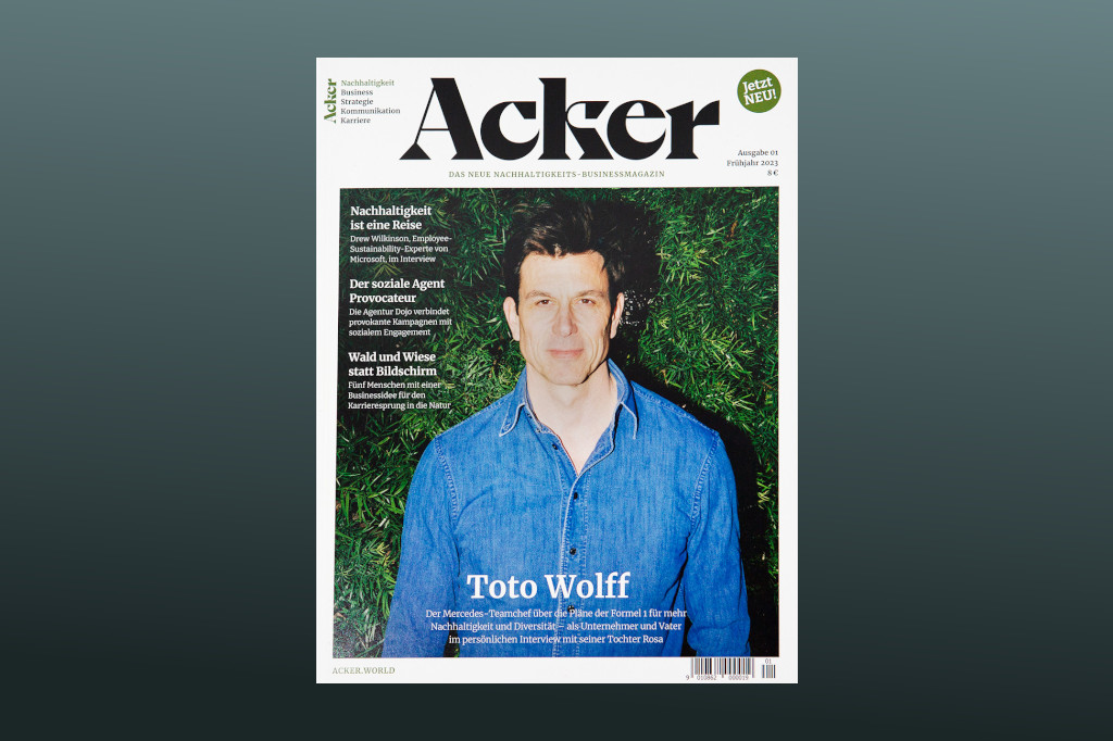Neues Nachhaltigkeits-Businessmagazin für die DACH-Region: »Acker«