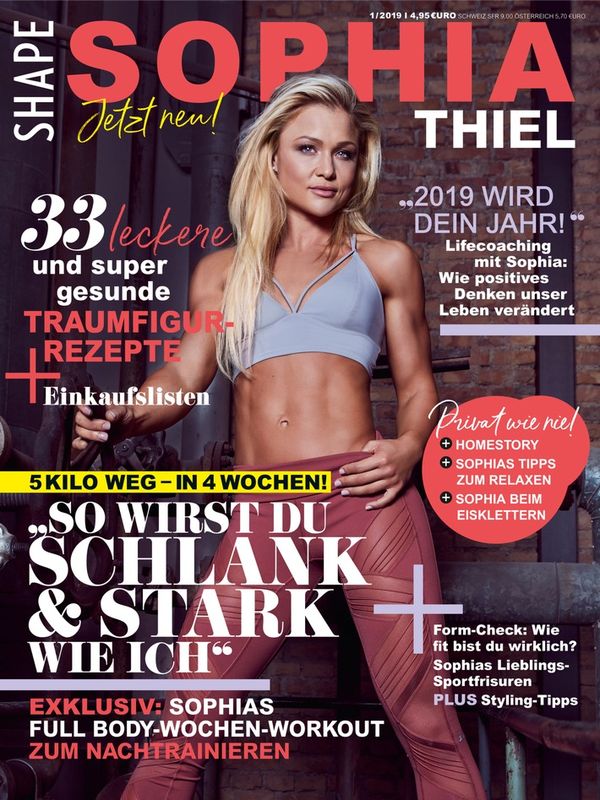 Sophia Thiel Magazin von Shape/Bauer Premium Bild: obs/Bauer Media Group, Shape, Bauer Premium