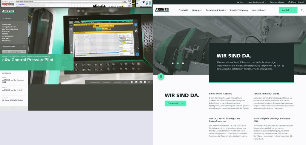 Arburg modernisiert Website