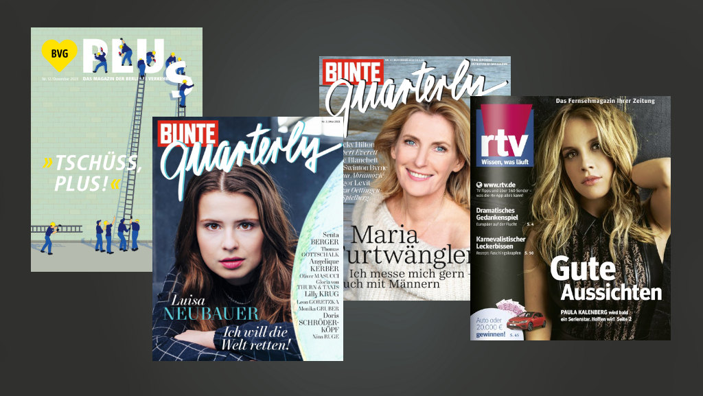 Retromedia-Kurzmeldungen: BVG Plus, RTV Media, Bunte Quarterly