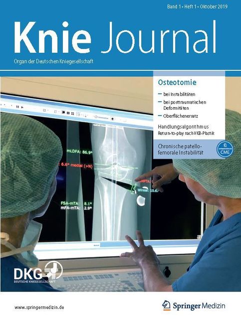 Titelseite der Erstausgabe mit Schwerpunkt Osteotomie. Bild: Springer Medizin Verlag