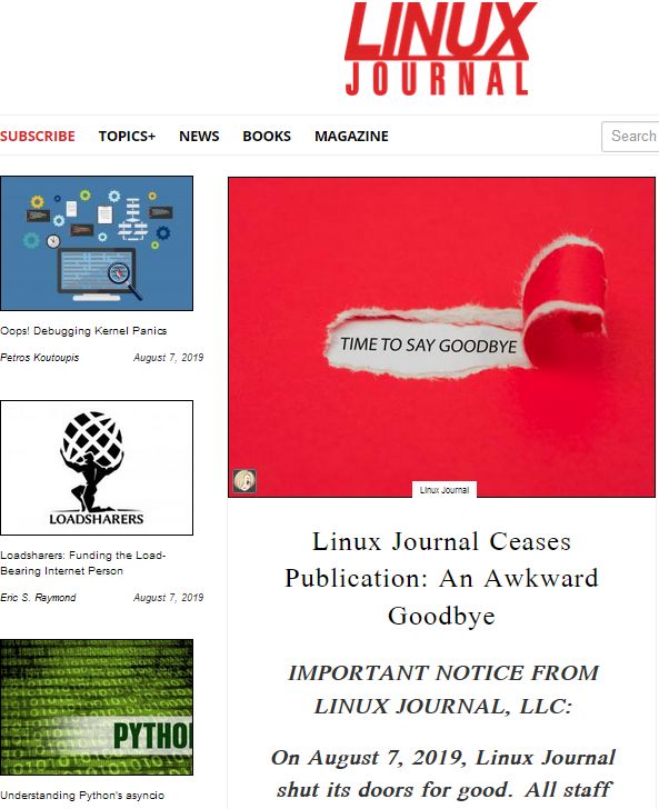 Screenshot: www.linuxjournal.com