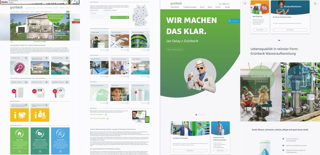 Wasseraufbereitungsspezialist Grünbeck modernisiert Website