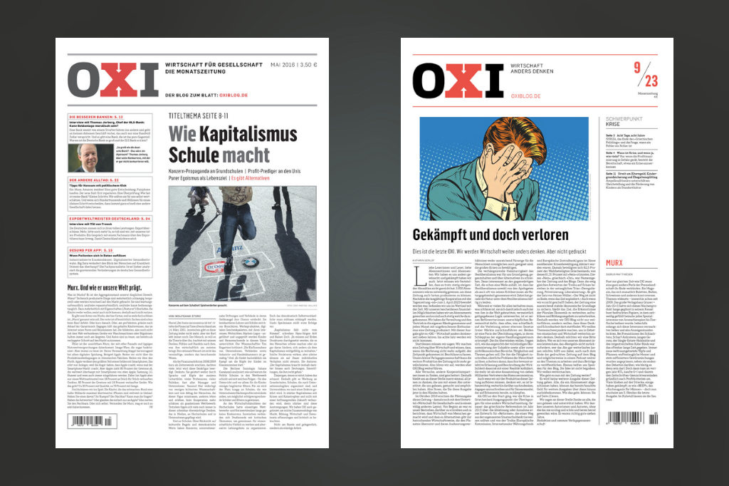 Eingestellt: Monatszeitung »Oxi«